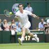 Andy Murray lors de son premier match à Wimbledon, face au Belge David Goffin le 23 juin 2014 à Londres