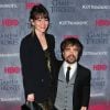 Peter Dinklage et Erica Schmidt - Présentation de la saison 4 de la série "Game of Thrones" à New York, le 19 mars 2014.
