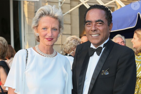 la princesse Anne de Bourbon-Siciles et son compagnon maître Alexandre Ursulet - XXe Grand Bal des Princes au Cercle de l'Union interalliée à Paris le 24 juin 2014.