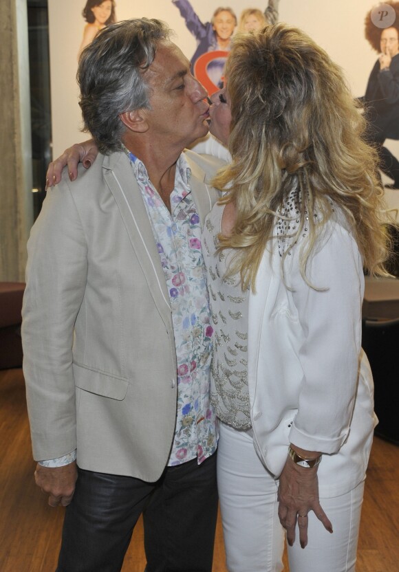Peter et Sloane lors de l'avant-première du film "Stars 80" à l'UGC de Lyon, le 28 septembre 2012.