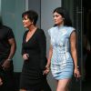 Kris et Kylie Jenner quittent le Gansevoort à New York. Le 26 juin 2014.
