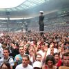 Nicola Sirkis et son groupe Indochine en concert au Stade France à Paris. Le 27 juin 2014.