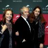 Jean Rochefort avec sa femme Françoise et sa fille Clémence lors du Gucci Paris Masters a eu lieu l'epreuve "Style & Competition for AMADE" à Villepinte le 7 décembre 2013.