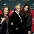  Jean Rochefort avec sa femme Françoise et sa fille Clémence lors du Gucci Paris Masters a eu lieu l'epreuve "Style &amp; Competition for AMADE" à Villepinte le 7 décembre 2013. 