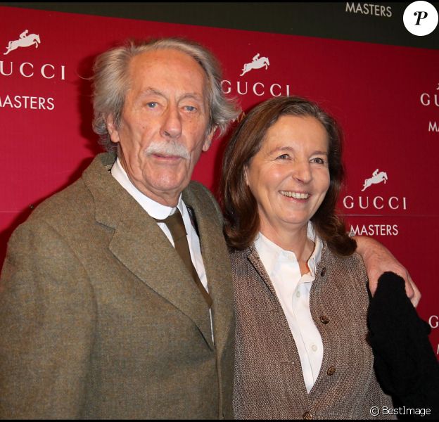 Jean Rochefort et sa femme Fran&ccedil;oise aux Gucci Masters Jumping International &agrave; Villepinte le 5 d&eacute;cembre 2010