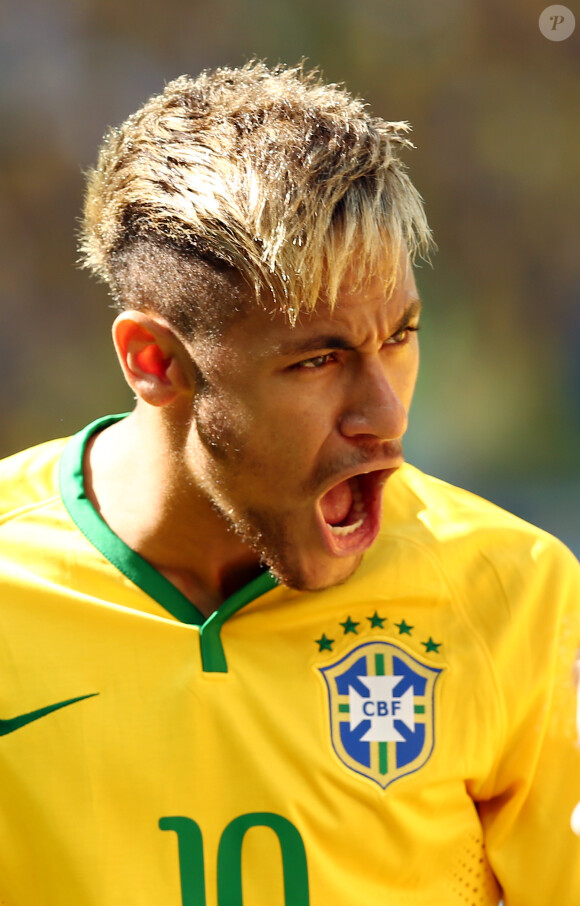 Neymar lors du match Brésil - Chili le 28 juin 2014 à Belo Horizonte