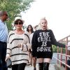 Kim, Kourtney et Khloé Kardashian, leur mère Kris Jenner et leur amie maquilleuse Joyce Bonelli se sont rendues au cinéma, à Southampton. Le 30 juin 2014.