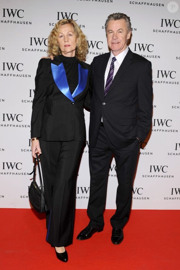 Ottmar Hitzfeld et sa femme Beatrix lors de la soirée 'IWC Schaffhausen Race Night' à l'occasion du salon international de la Haute Horlogerie (SIHH) 2013 à Genève en Suisse le 22 Janvier 2013