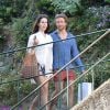 Lana Del Rey et Francesco Carrozzini dans les rues de Portofino, le 1er juillet 2014