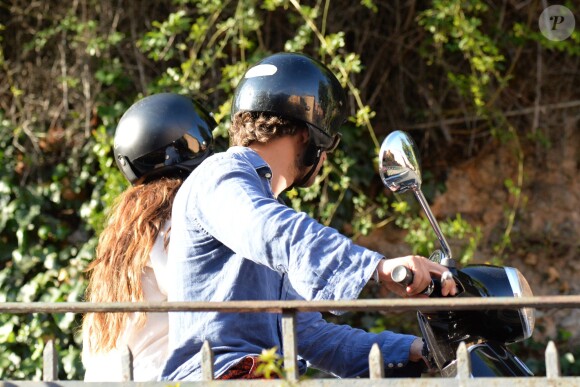 Lana Del Rey et Francesco Carrozzini dans les rues de Portofino, le 1er juillet 2014