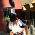 Lana Del Rey et Francesco Carrozzini dans les rues de Portofino, le 1er juillet 2014