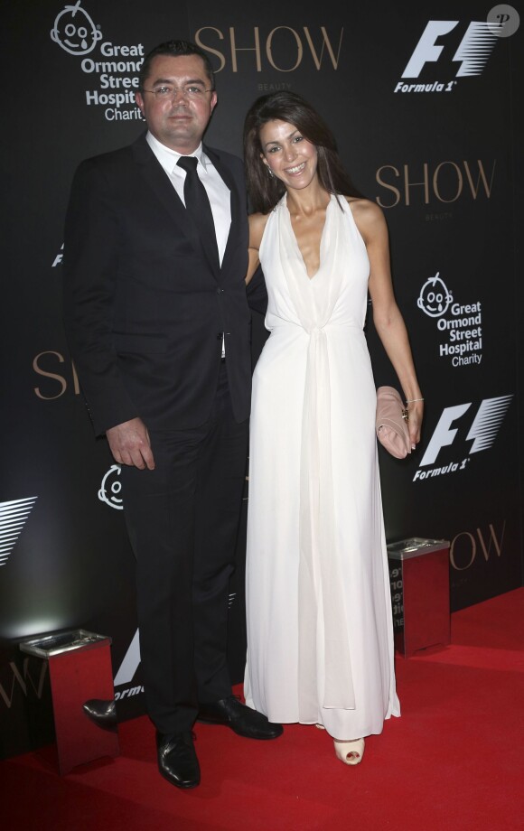 Eric et Tamara Boullier lors de la soirée de charité F1 au V&A Museum de Londres, le 2 juillet 2014.