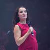 Exclusif - Isabelle Vitari (enceinte) - Le mardi 10 décembre 2013, l'association "Tout le monde chante contre le cancer" organisait son Gala caritatif "100 noëls pour 100 hôpitaux" au Cirque d'Hiver à Paris.