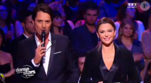 Vincent Cerutti et Sandrine Quétier lors de la finale de Danse avec les stars 4 sur TF1 samedi 23 novembre 2013