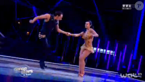 Alizée et Grégoire Lyonnet lors de la finale de Danse avec les stars 4 sur TF1 samedi 23 novembre 2013