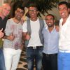 Cristiano Ronaldo en vacances avec des amis à Mykonos, le 3 juillet 2014.