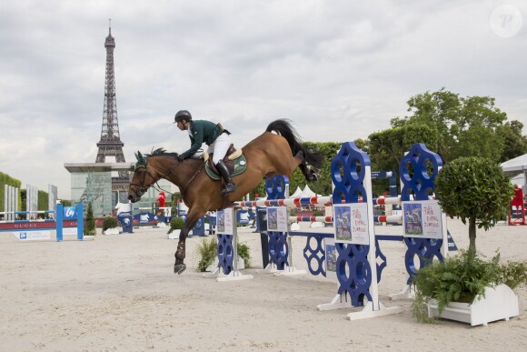 Paris Eiffel Jumping, présenté par Gucci, au Champ de Mars à Paris. Le 4 juillet 2014