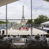 Illustration - Paris Eiffel Jumping, présenté par Gucci, au Champ de Mars à Paris. Le 4 juillet 2014