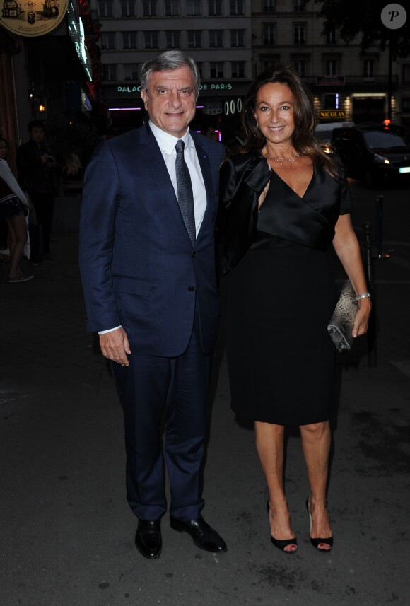 Sidney Toledano et sa femme Katia à l'after-party Dior à Paris, le 7 juillet 2014.