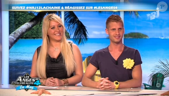 Loana et Benoît dans Les Anges de la télé-réalité 4 - Le Mag le mardi 8 mai 2012 sur NRJ 12