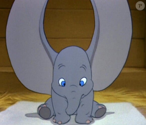 Dumbo - et ses longues oreilles - dans la version animée de Disney datant de 1941.
