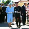 La reine Elizabeth II, avec son époux le duc d'Edimbourg, se déplaçait le 10 juillet 2014 à Matlock.