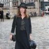 Axelle Laffont arrive au Palais des Beaux-Arts pour assister au défilé haute couture Zuhair Murad automne-hiver 2014-2015. Paris, le 10 juillet 2014.