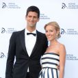  Novak Djokovic et sa belle Jelena Ristic &agrave; la Fondation Novak Djokovic &agrave; la Camden Roundhouse de Londres, le 8 juillet 2013 