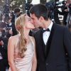 Novak Djokovich et Jelena Ristic sur le tapis rouge du Festival de Cannes, le 17 mai 2011