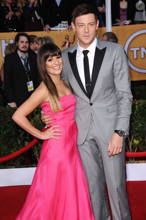 Lea Michele et Cory Monteith aux Screen Actors Guild (SAG) Awards 2013.