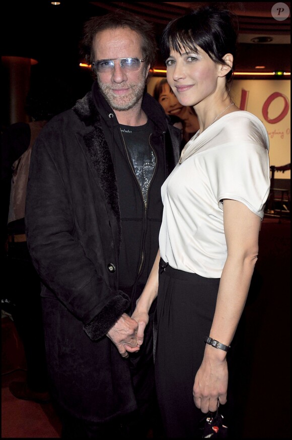 Sophie Marceau et Christophe Lambert à Paris le 2 février 2009.