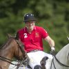 Le prince Harry jouait le 12 juillet 2014 la Hackett Rundle Cup de polo dans le Wiltshire.