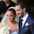  Mariage du footballeur Giorgio Chiellini et Carolina Bonistalli &agrave; Livourne en Italie le 19 juillet 2014 