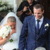 Mariage du footballeur italien Giorgio Chiellini et Carolina Bonistalli à Livourne en Italie le 19 juillet 2014