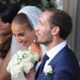  Mariage du footballeur Giorgio Chiellini (Juventus) et Carolina Bonistalli &agrave; Livourne en Italie le 19 juillet 2014 