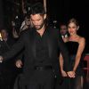 Cheryl Cole et son mari Jean-Bernard Fernandez-Versini sortant de la grande soirée organisée pour leur mariage au Library Club à Londres, le 21 juillet 2014.