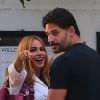 Exclusif - Sofia Vergara et son nouveau petit-ami Joe Manganiello se promènent à Los Angeles, le 18 juillet 2014.