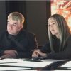Philip Seymour Hoffman et Julianne Moore dans Hunger Games 3 – La Révolte : Partie 1.