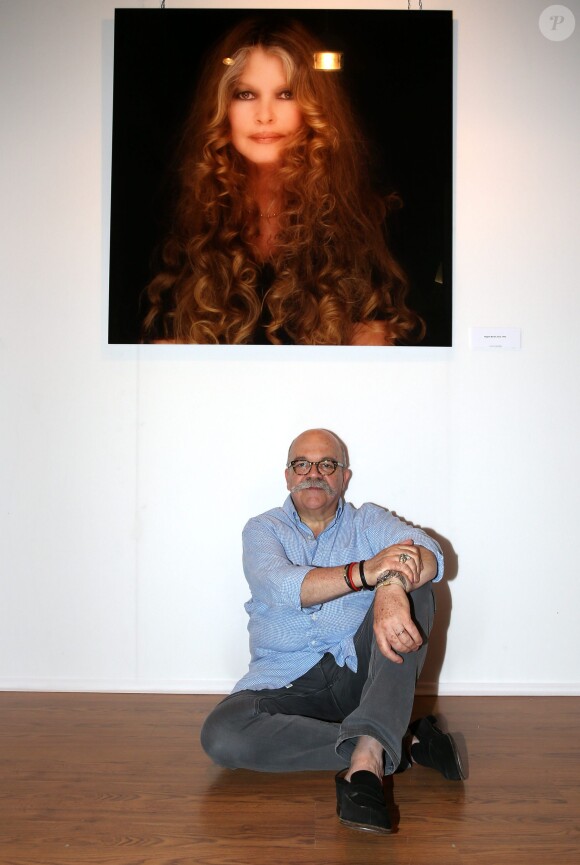 Gérard Schachmes - Vernissage de l'exposition "Brigitte for Ever" du photographe Gérard Schachmes à Saint-Tropez le 25 juillet 2014. Gérard Schachmes expose ses plus belles photos de B.B. à la fois pour célébrer les 80 ans de Brigitte Bardot (le 28 septembre 2014) et la sortie d'un album de clichés inédits. 