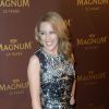 Kylie Minogue à la soirée Magnum lors du 67ème festival du film de Cannes, le 21 mai 2014. 