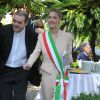 Beatrice Borromeo avait procuration du maire pour célébrer le mariage de sa meilleure amie Beatrice Gerli et de Giorgio Brusnelli à Santa Margherita Ligure, en Italie, le 27 juillet 2014.