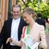 Beatrice Borromeo, compagne de Pierre Casiraghi, avait procuration du maire pour célébrer le mariage de sa meilleure amie Beatrice Gerli et de Giorgio Brusnelli à Santa Margherita Ligure, en Italie, le 27 juillet 2014.