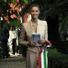 Beatrice Borromeo officiait lors du mariage de sa meilleure amie Beatrice Gerli et de Giorgio Brusnelli à Santa Margherita Ligure, en Italie, le 27 juillet 2014.