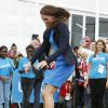 Très volontaire, Kate Middleton s'est essayée, en visite le 29 juillet 2014 au village des Jeux du Commonwealth à Glasgow, avec succès au jeu traditionnel sud-africain des ''trois boîtes'' : après avoir réussi à les faire tomber en lançant la balle, la duchesse de Cambridge a replacé les boîtes puis sauté par-dessus, conformément à la règle.