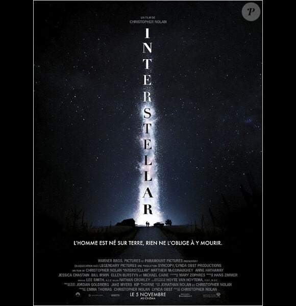 Affiche d'Interstellar.