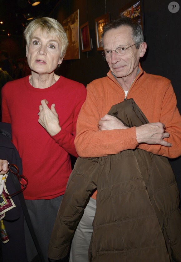 Patrice Leconte et sa femme Agnès Beraud à Paris le 23 janvier 2014.