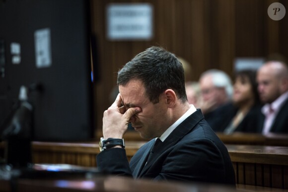 Oscar Pistorius sur le banc des accusés de la North Gauteng High Court de Pretoria, le 1er juillet 2014