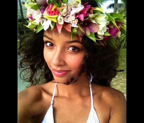 Flora Coquerel : une jolie Miss France en vacances à Tahiti