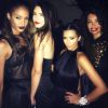 Joan Smalls, Kendall Jenner, Kim Kardashian et Afef Jnifen assistent à l'anniversaire de Riccardo Tisci. Ibiza, le 1er août 2014.