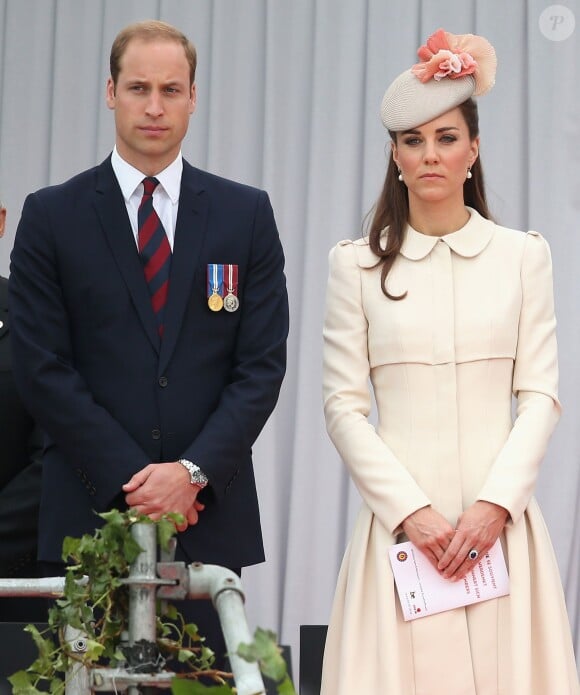 Le duc et la duchesse de Cambridge à Liège le 4 août 2014 pour la cérémonie commémorative du centenaire de la Première Guerre mondiale.